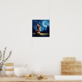 Schattige Pembroke Welsh Corgi Poster (Keuken)