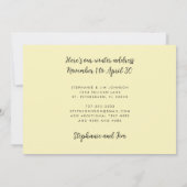 Schattige Penguin Blue Heron Beach Snowbird Adres Aankondiging (Achterkant)