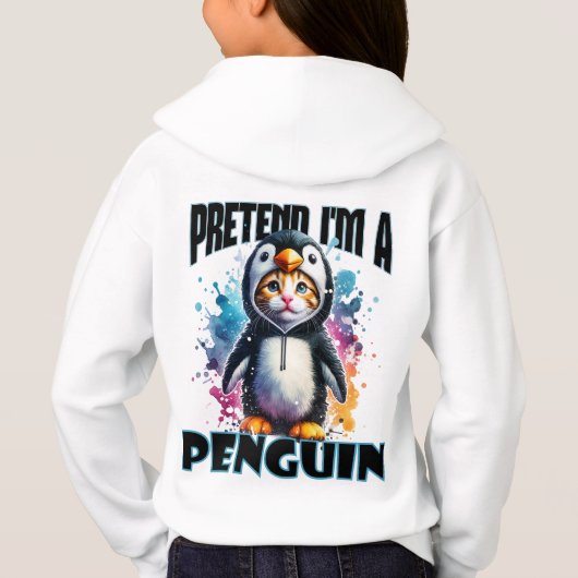 Schattige Penguin Cat Design voor speelse creaties (Achterkant)