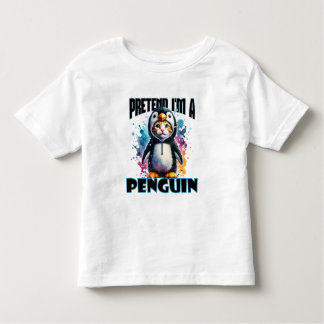 Schattige Penguin Cat Design voor speelse creaties Kinder Shirts