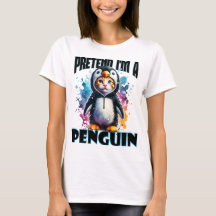 Schattige Penguin Cat Design voor speelse creaties