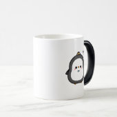 Schattige Penguin Gezegde Hoi! koffie-Mok Magische Mok (Voorkant rechts)