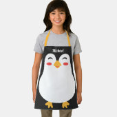 Schattige Penguin Gezicht voor Kids All-Over Print Schort (Insitu)