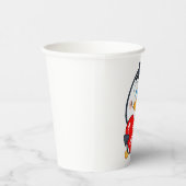 Schattige Penguin Holding Be Mine Heart Papieren Bekers (Rechts)