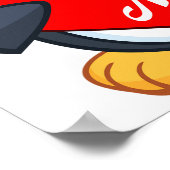 Schattige Penguin Holding Be Mine Heart Poster (Hoek)