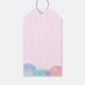 Schattige Penguin Roze Baby shower Dank u Cadeaulabel (Achterkant)