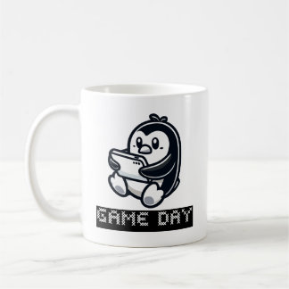 Schattige Penguin speelt een videogame - Game Day Koffiemok