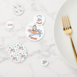 Schattige Penguin Vliegtuig Gepersonaliseerde Conf Confetti