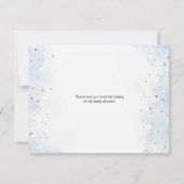 Schattige Penguin Winter Baby shower Dank je kaart (Achterkant)