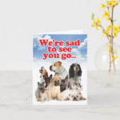 Schattige Pensioen Kaart - Pet Coworkers (Gele Bloem)