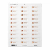 Schattige Peperkoek Kerst Etiket (Full Sheet)