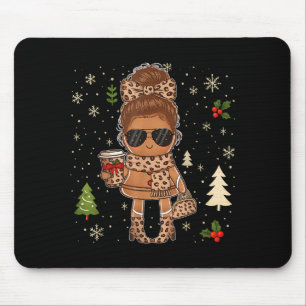 Schattige Peperkoek Kerst Sneeuw Kerstmis Voor Man Muismat