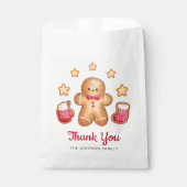 Schattige peperkoek man kerst dank u bedankzakje (Voorkant)