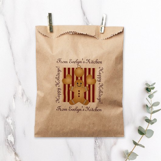 Schattige peperkoek Man Kerst Zelfgemaakte traktat Bedankzakje