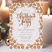 Schattige peperkoek man koekjes kerstfeest kaart