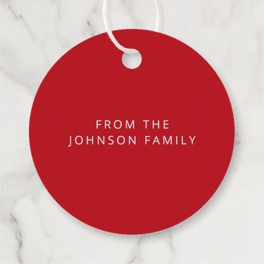 Schattige peperkoek Man Vrolijk Kerstfeest Bedankjes Labels (Achterkant)