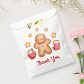 Schattige peperkoek man vrolijk kerstfeest dank u bedankzakje (Gezegeld)