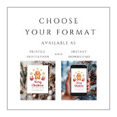 Schattige peperkoek Man Vrolijk Kerstfeest Feestdagenkaart