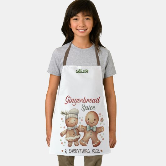 Schattige peperkoek Mensen Kinder Schort (Insitu)