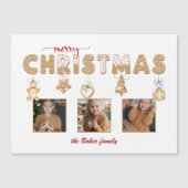 Schattige peperkoek Vrolijk kerstfeest Multiphoto (Voorkant)