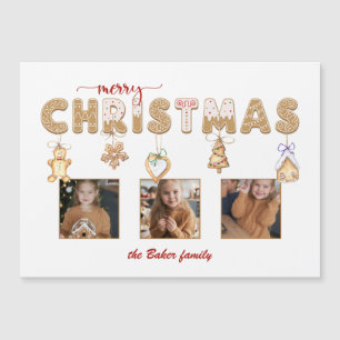 Schattige peperkoek Vrolijk kerstfeest Multiphoto