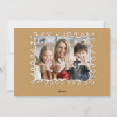 Schattige peperkoek Vrolijk kerstfeest Multiphoto Feestdagenkaart (Achterkant)