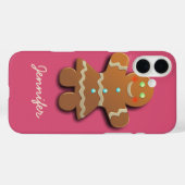 Schattige peperkoekkoekje in feestjurk Case-Mate iPhone case (Achterkant (horizontaal))