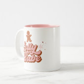 Schattige peperkoekkoekje Jolly Babe Tweekleurige Koffiemok (Voorkant links)