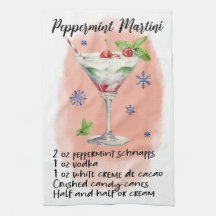 Schattige Peppermint Martini Kerst Drink Recept