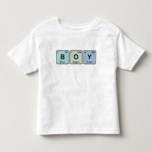 Schattige periodiek systeem BOY Kinder Shirts
