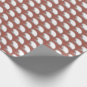 Schattige Perky Pig Boerderij Dierlijke Natuur Car Cadeaupapier (Hoek)