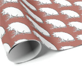 Schattige Perky Pig Boerderij Dierlijke Natuur Car Cadeaupapier (Rol Hoek)