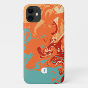 Schattige Personaliseer Pastel Marbel Case-Mate iPhone Case