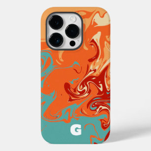 Schattige Personaliseer Pastel Marbel Case-Mate iPhone 14 Pro Hoesje