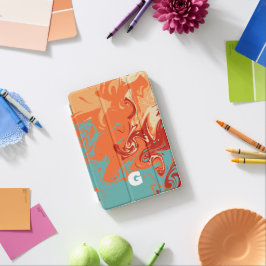 Schattige Personaliseer Pastel Marbel iPad Mini Cover