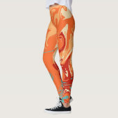 Schattige Personaliseer Pastel Marbel Leggings (Links)