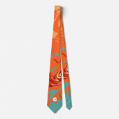 Schattige Personaliseer Pastel Marbel Stropdas (Voorkant)