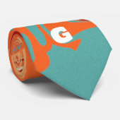 Schattige Personaliseer Pastel Marbel Stropdas (Opgerold)