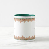 Schattige personaliseren Gingerbread huis mok (Midden)