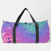 Schattige persoonlijk monogram kleurrijk wasgoed plunjezak (Achterkant)