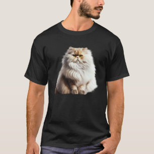Schattige Perzische Kat Fluffy Kat T-shirt