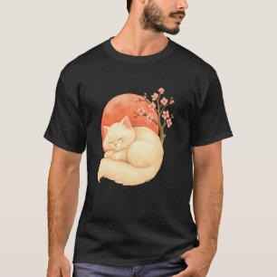 Schattige Perzische Kat Perzikbloesemboom Natuur L T-shirt