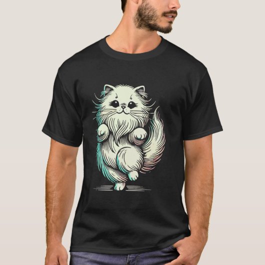 Schattige Perzische Kat T-shirt (Voorkant)