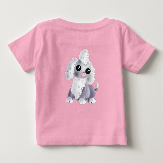 Schattige Pet Dog Baby T-shirt (Achterkant)
