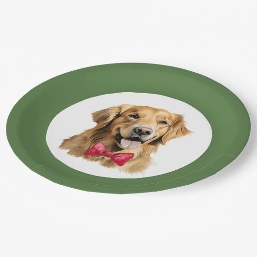 Schattige Pet Golden Retriever Christmas Bord (Gekanteld)