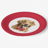 Schattige Pet Golden Retriever Christmas Bord (Gekanteld)