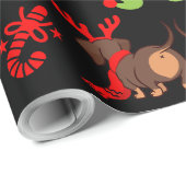 Schattige Pet Patterned kerstcadeau Cadeaupapier (Rol Hoek)