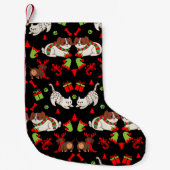 Schattige Pet Patterned kerstcadeau Kleine Kerstsok (Voorkant)