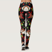 Schattige Pet Patterned kerstcadeau Leggings (Achterkant)