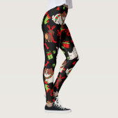 Schattige Pet Patterned kerstcadeau Leggings (Rechts)